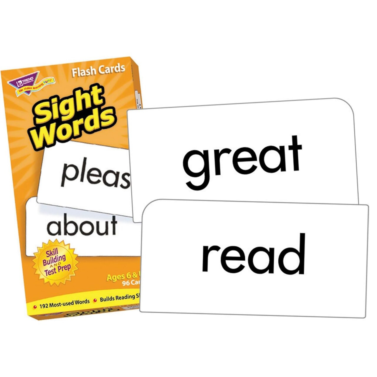 TREND ENTERPRISES, INC. Sight Words Skill Drill Flash Cards, 3 x 6 in (T-53003)